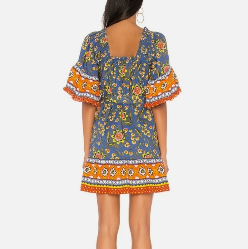 Joie Chloris‎ Sun Dress Floral in Baja Blue - Picture 2 of 10